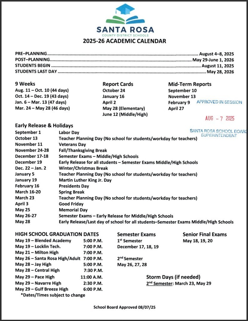 District Calendar