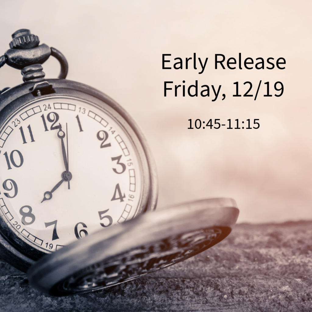 Picture of pocketwatch early release friday, 12/19 10:45 to 11:15 am