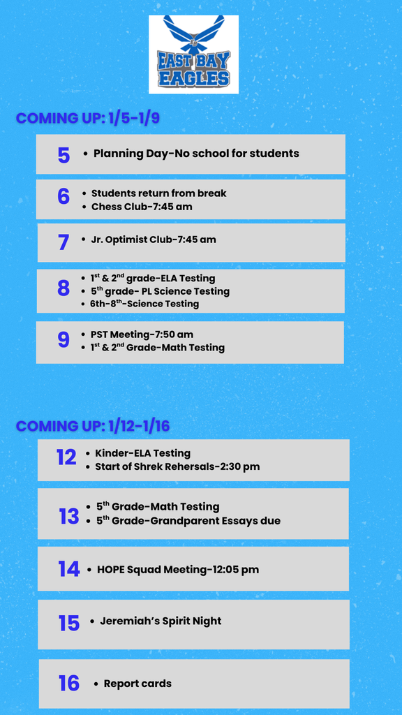 Sunday Announcements