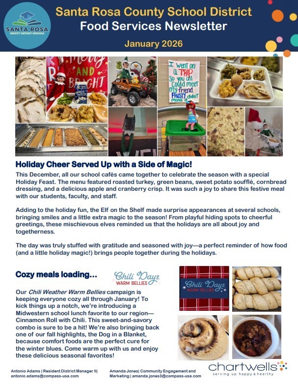 Food Services - January Newsletter