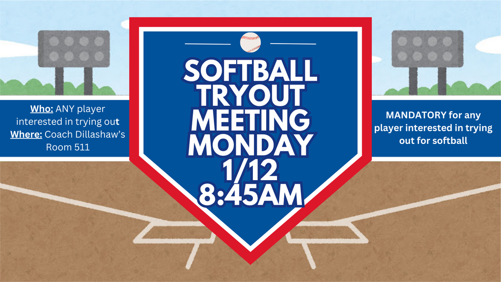mandatory softball meeting monday 1/12