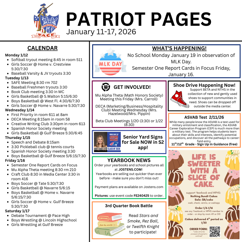 pace high weekly report 