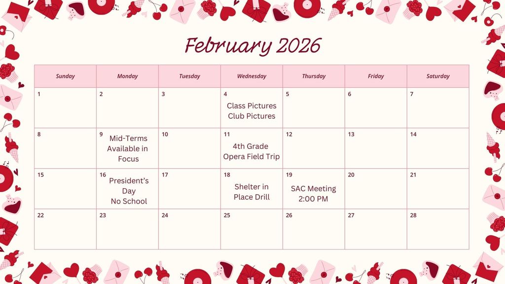 February Calendar 