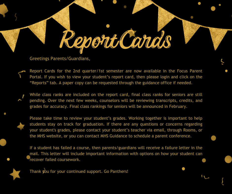Q2/ S1 report card