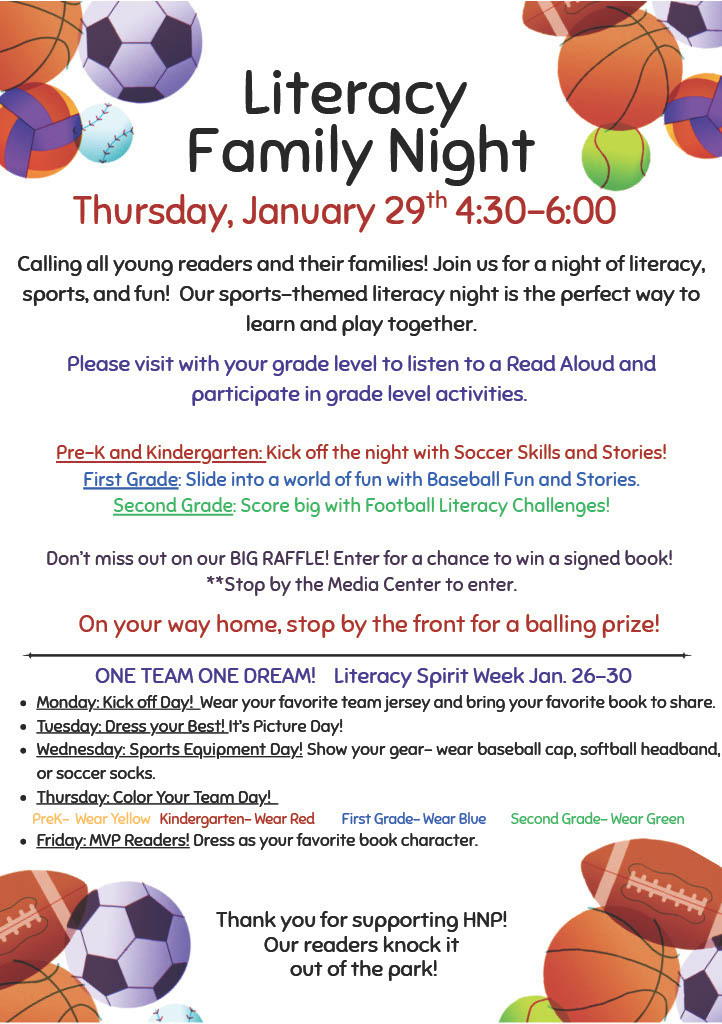 Literacy Week Information