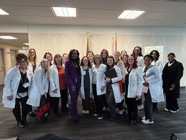 Group of posed nursing students