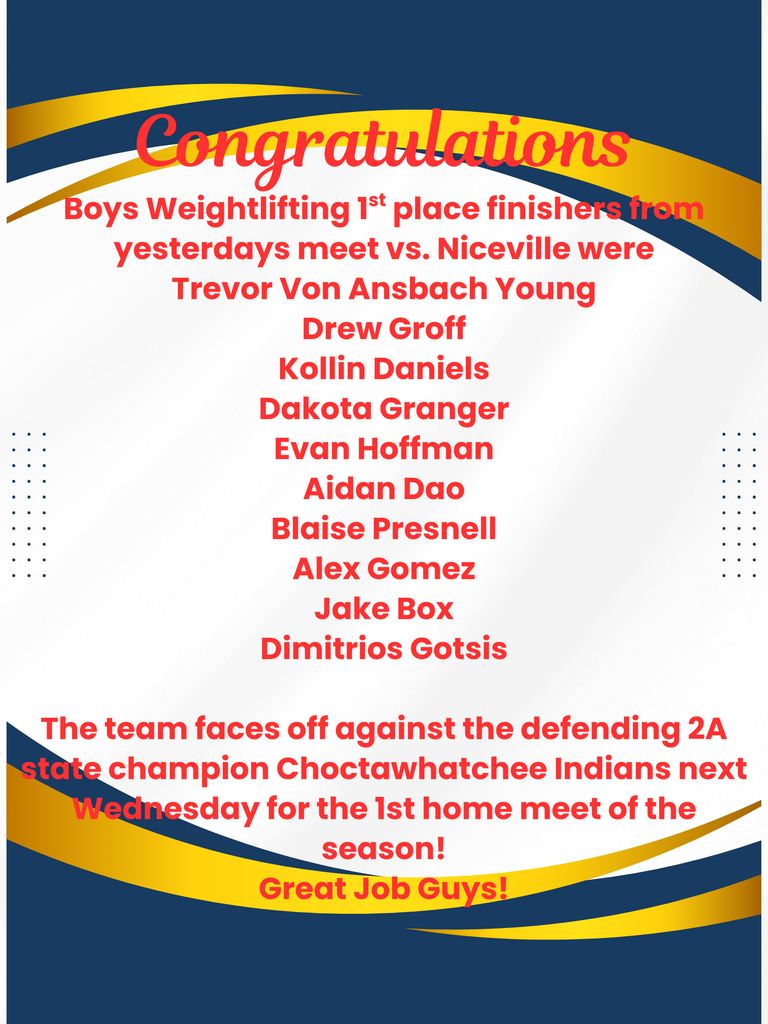 Blue and Gold Dynamic Congratulations Poster