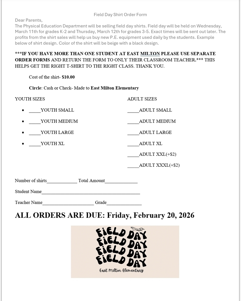 field day shirt flyer