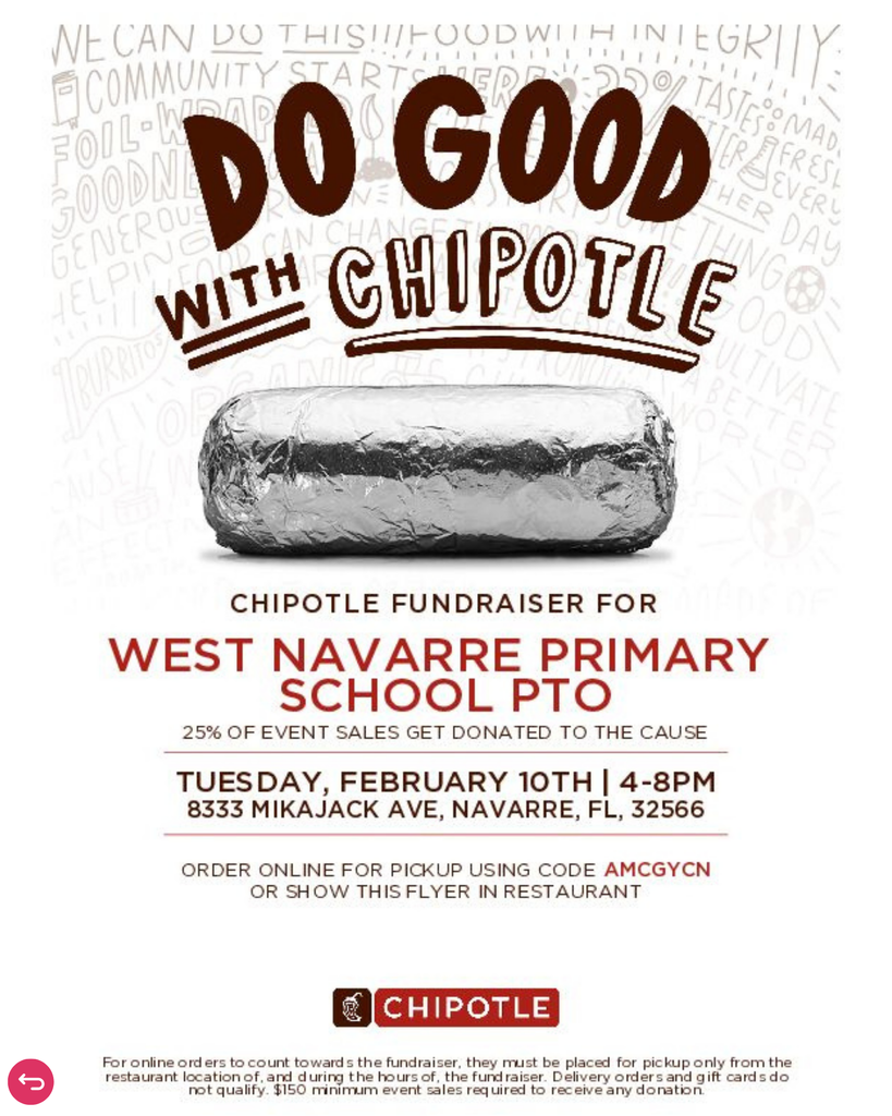Chipotle flyer