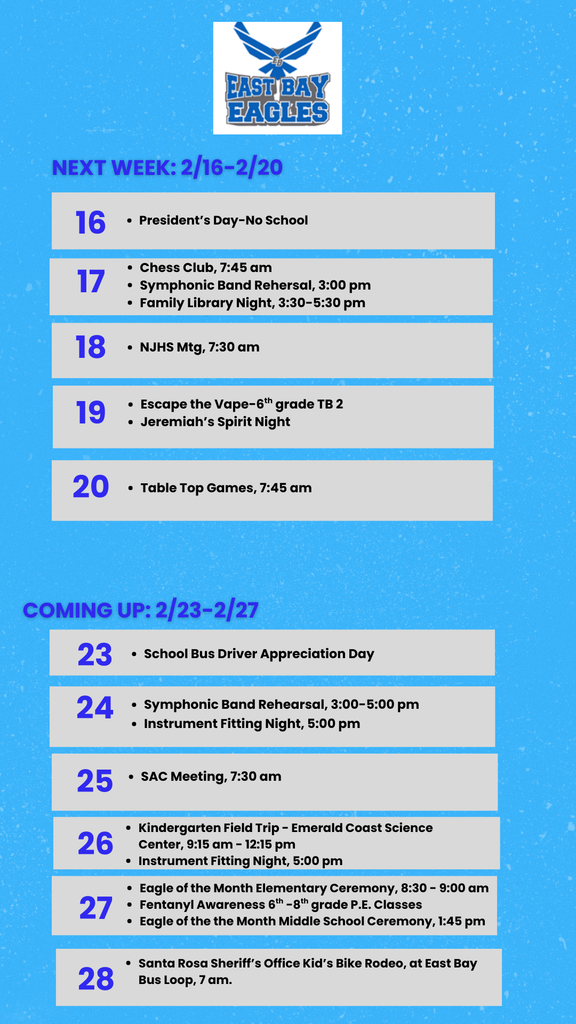 Sunday Announcements