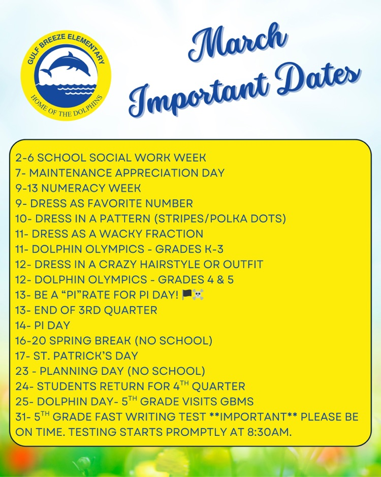 march important dates