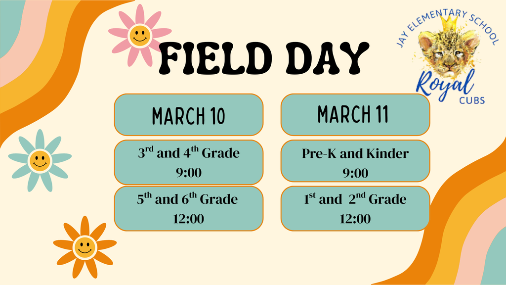 field day schedule