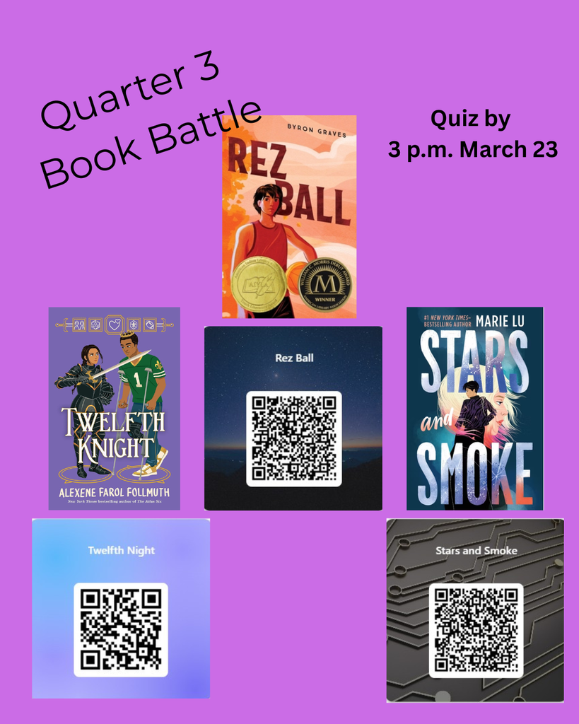 Quarter 3 Book Battle quizzes