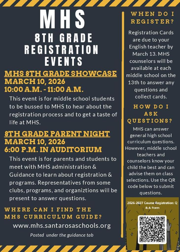 high school registration