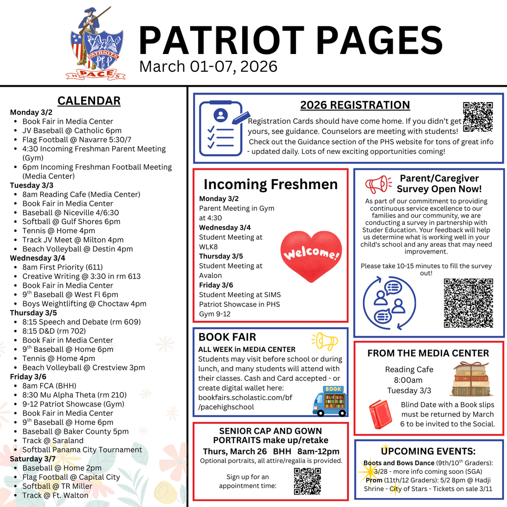 pace high weekly report 