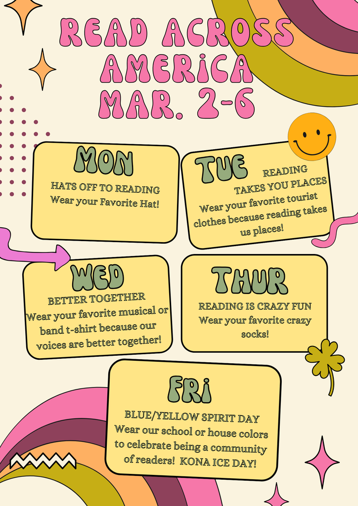 Read Across America Week 3/2-3/6 