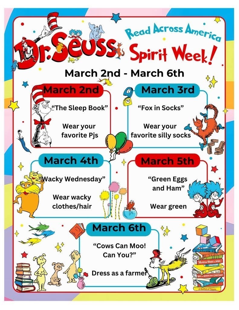 Read Across America Week Flyer