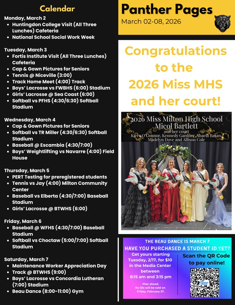 Panther Pages 3/2-3/8