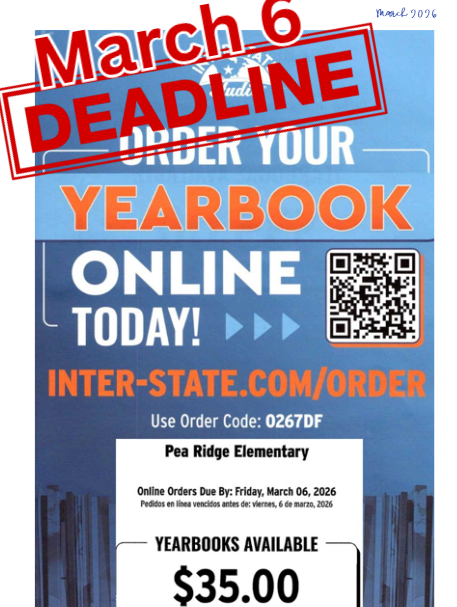 March 6 Yearbook Order Deadline