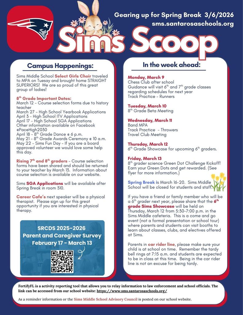 The week of March 9-13