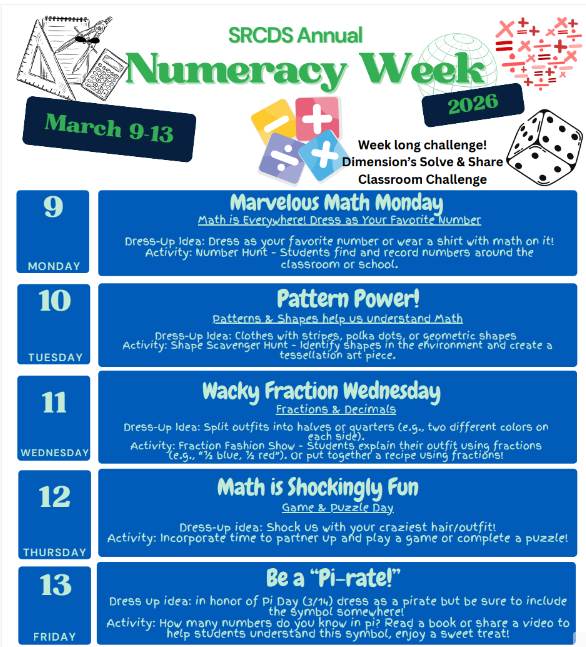 Numeracy Week - Dress Up Days 
