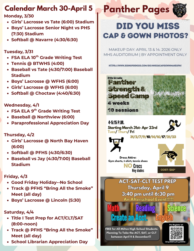 Panther Pages Newsletter 0330-0405