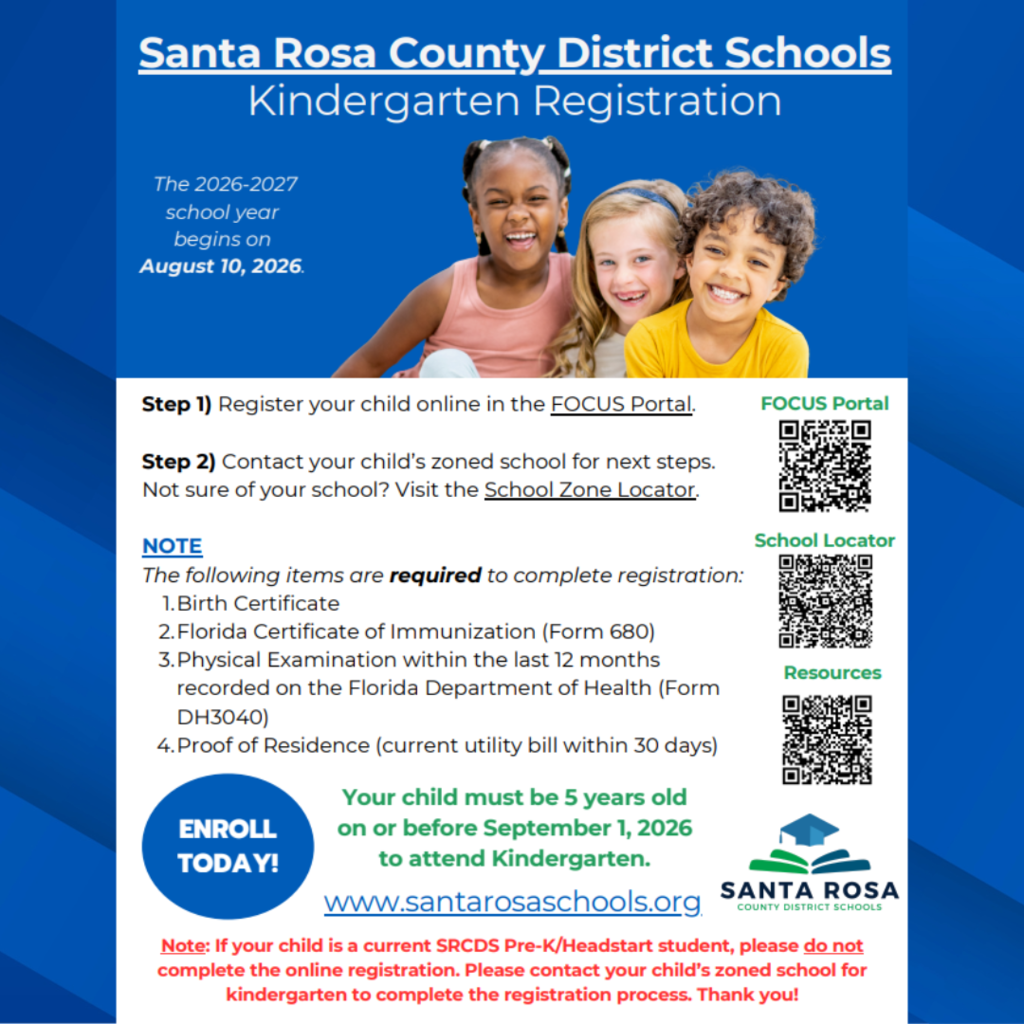 Kindergarten Registration Flyer 1 with dates