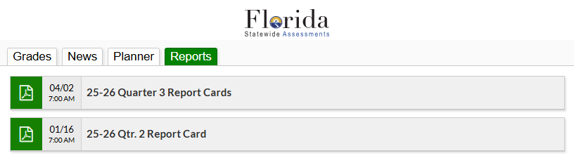 3rd quarter report cards