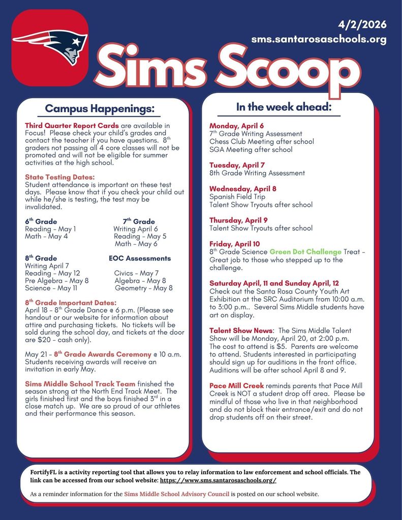 The week of April 6-10