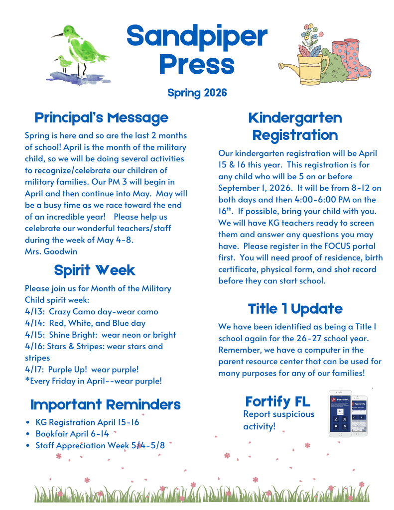 Newsletter Page 1