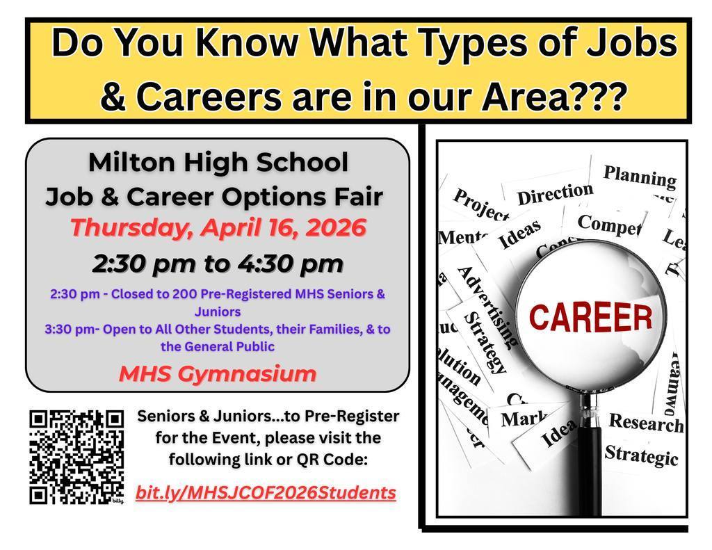 Milton High Job and Career Fair