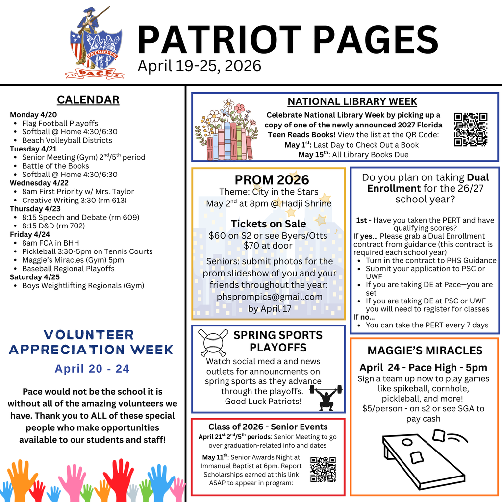 pace high weekly report 