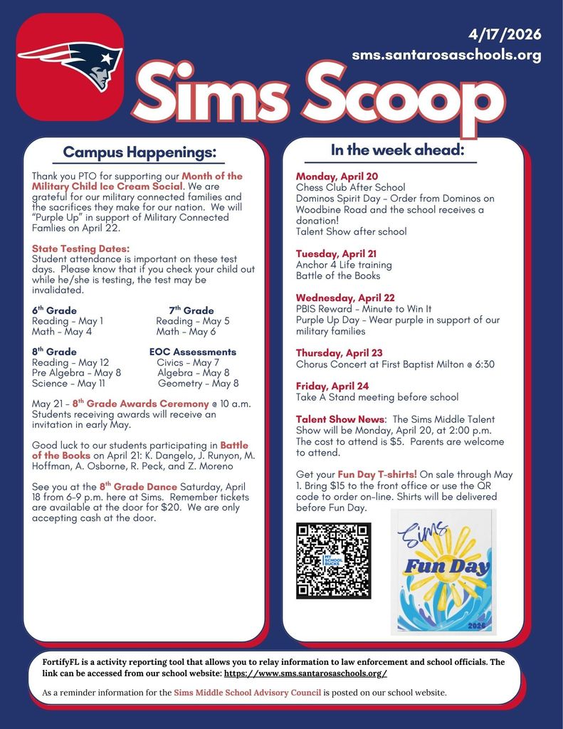 The week of April 20-24