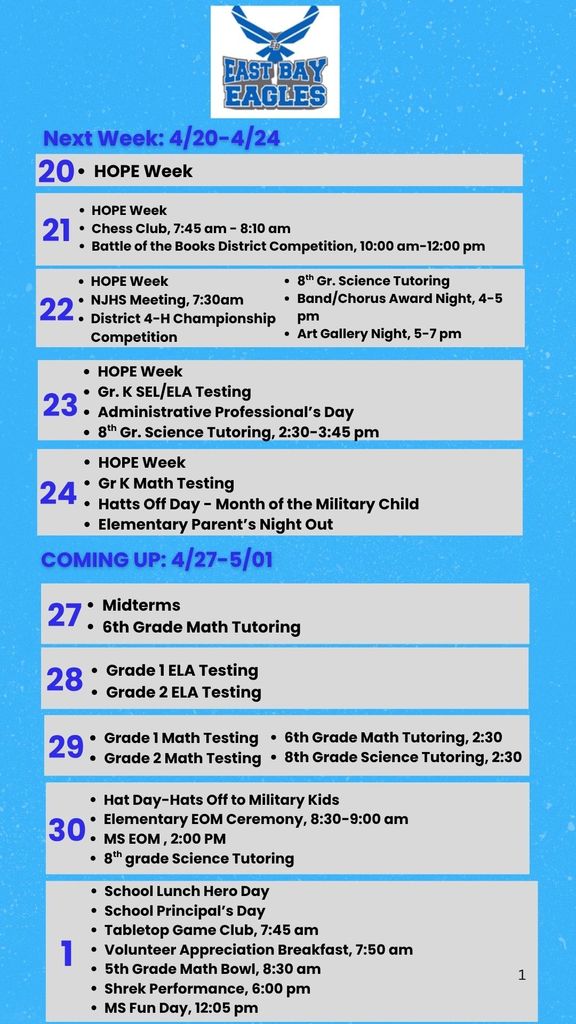Sunday Announcements