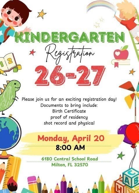 Kindergarten Registration 26-27
