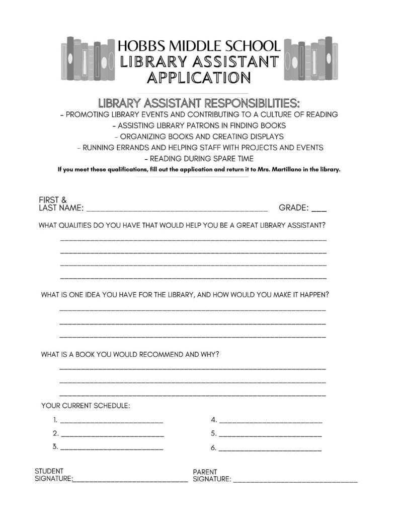 7th and 8th grade elective selection cards