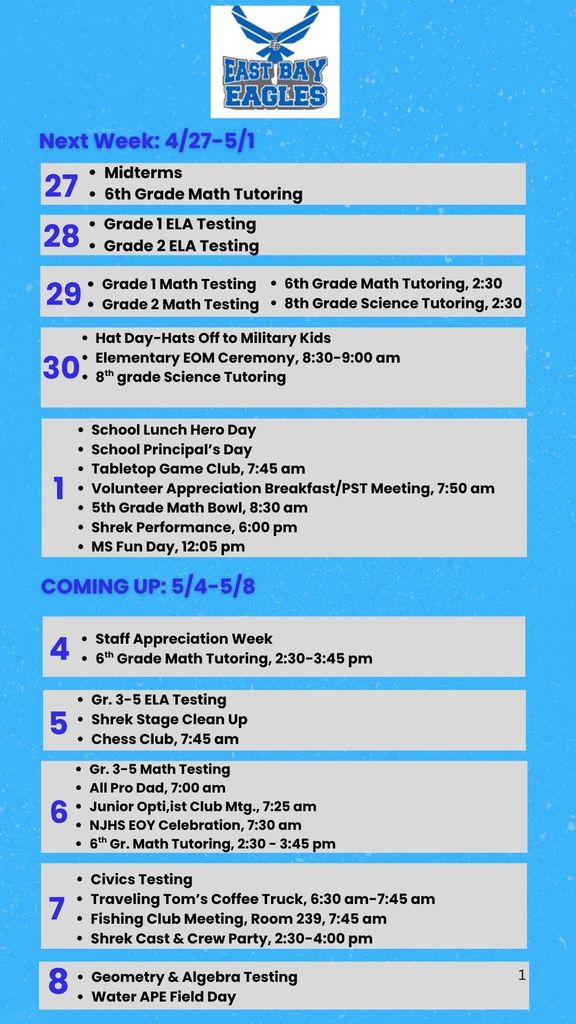 Sunday Announcements