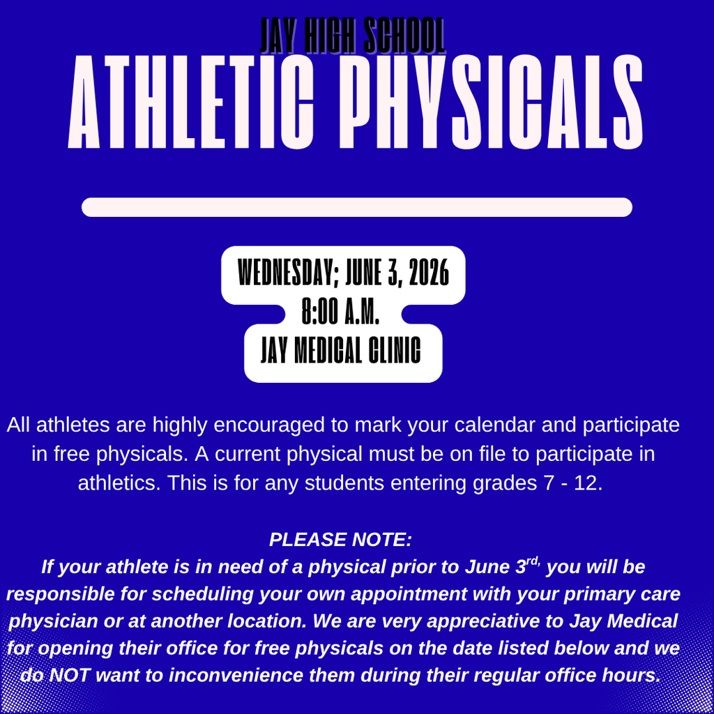 Physicals - Save the Date