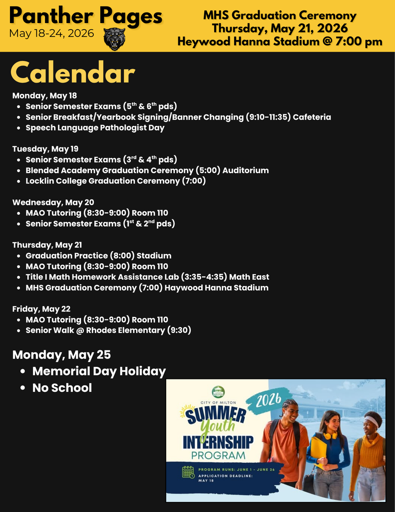 Panther Pages Newsletter 0518-0524
