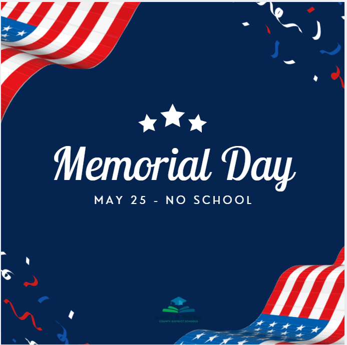 Memorial Day-No School