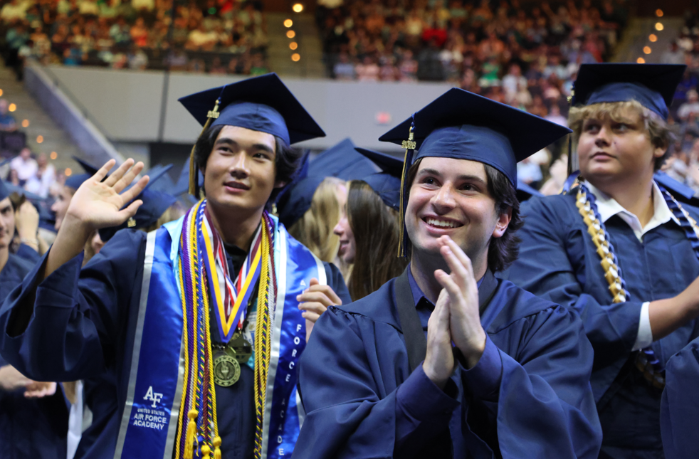 claps for the graduating class