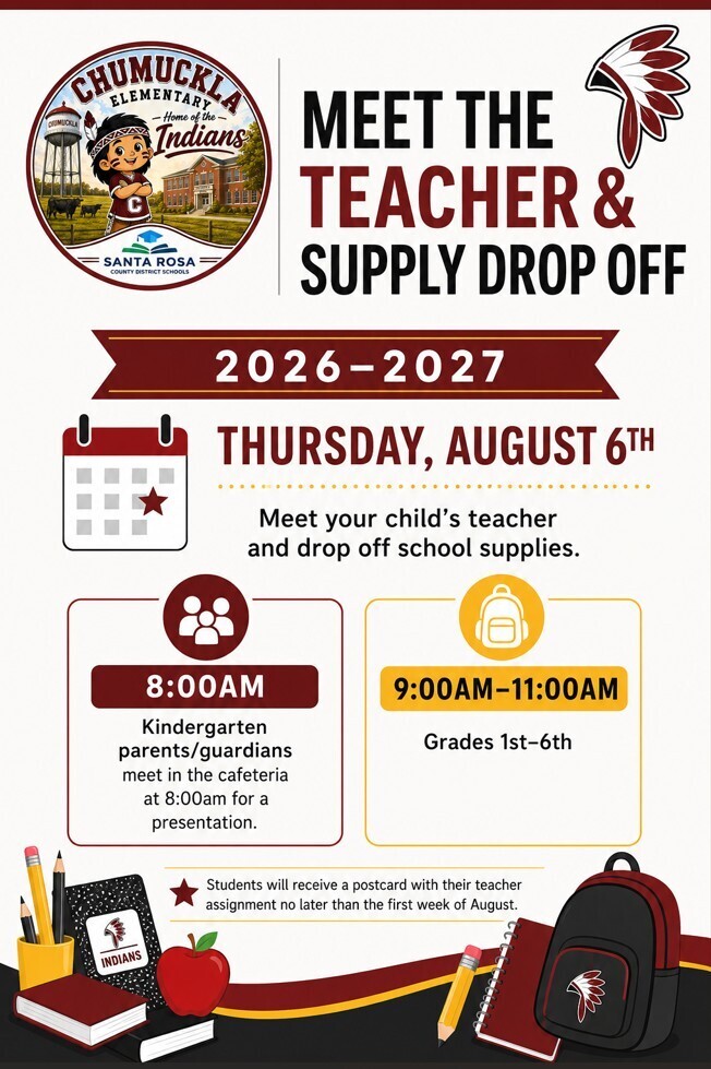 Meet The Teacher & Supply Drop Off 26-27