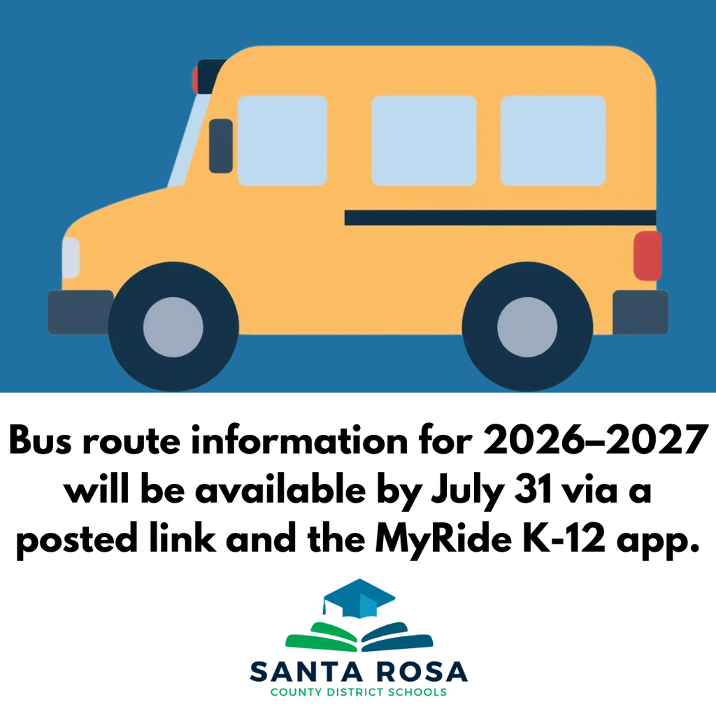 Bus info for 26-27 school year 