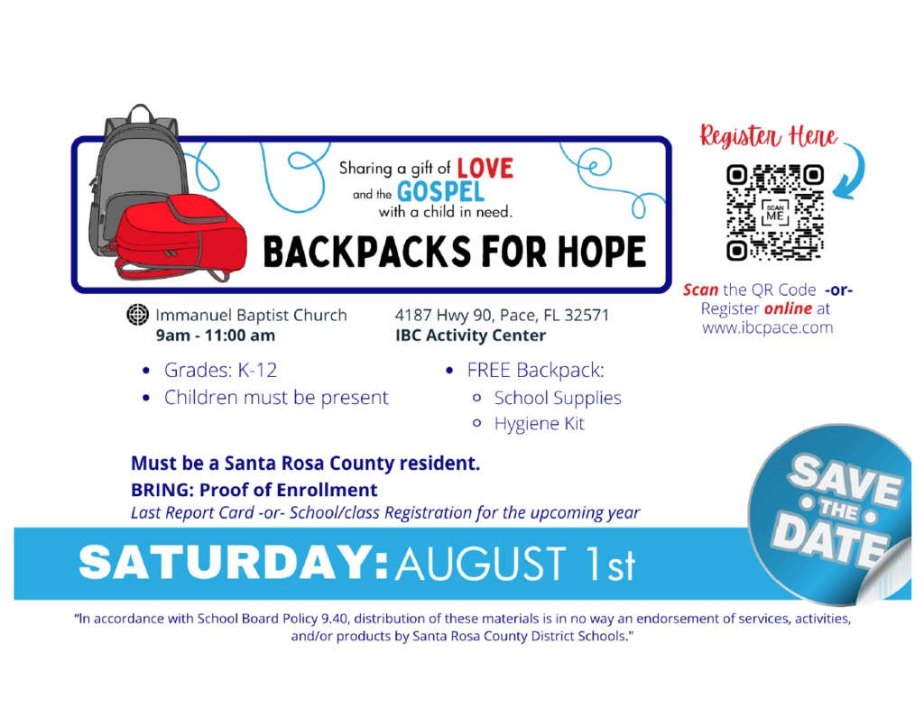 Backpack for Hope
