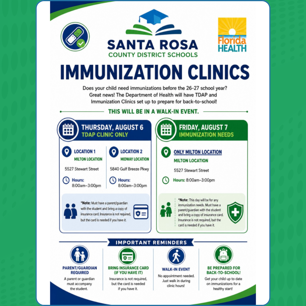 Immunization Clinic Dates