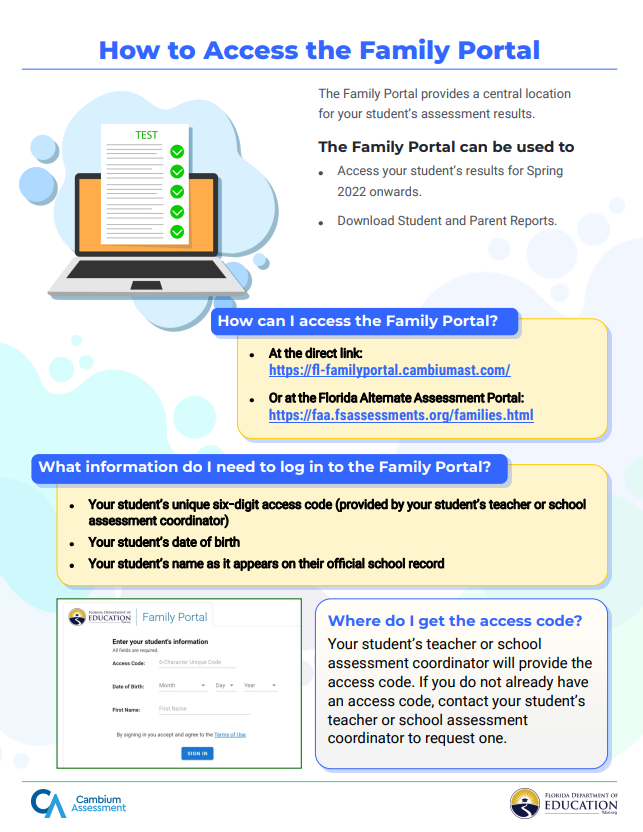 How to Access the Family Portal