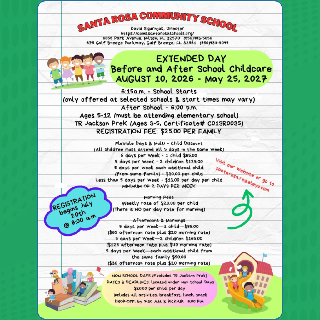 Community School Extended Day Information for 26-27