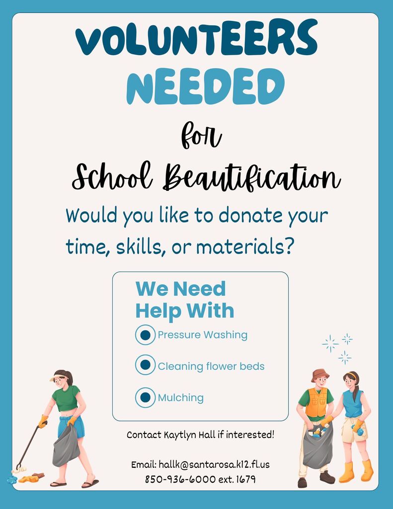 Volunteers Needed for School Beautification