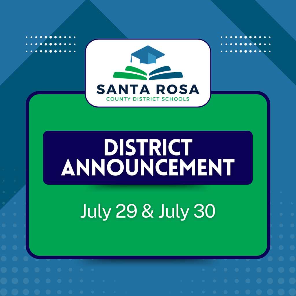 District Announcement - Active Shooter Response Training July 29 and 30