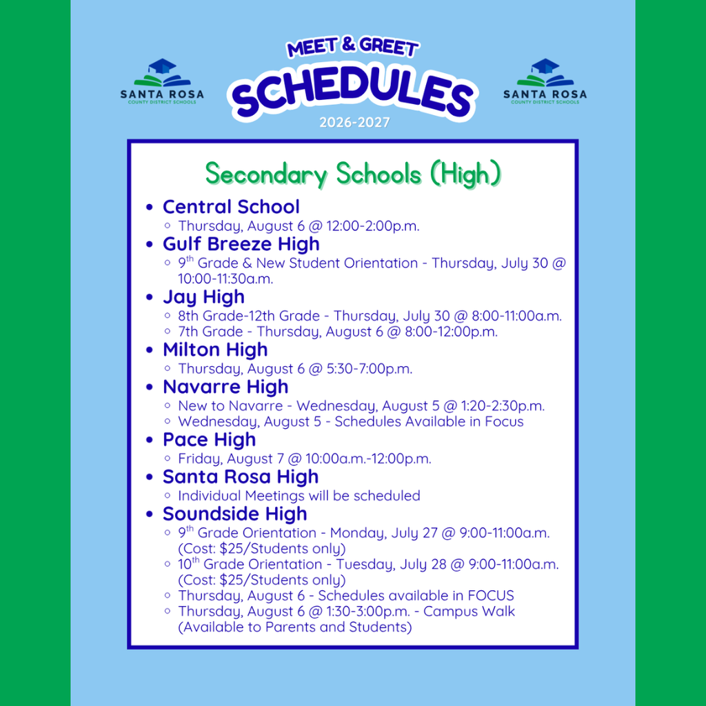 High School Schedules